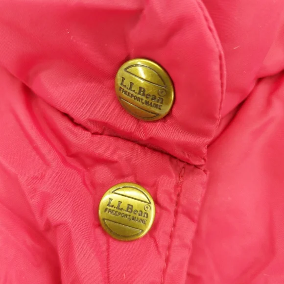 L.L. Bean Pink Goose Down Filled Winter Vest Size Large - Picture 2 of 5